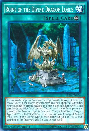 Ruins of the Divine Dragon Lords SR02-EN024 card from Structure Deck: Rise of the True Dragons