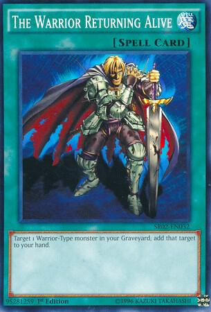 The Warrior Returning Alive SR02-EN032 card from Structure Deck: Rise of the True Dragons