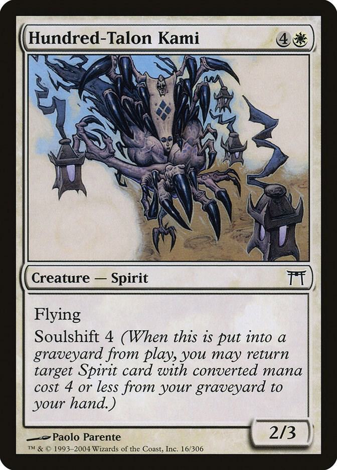 Hundred-Talon Kami 16 card from Champions of Kamigawa
