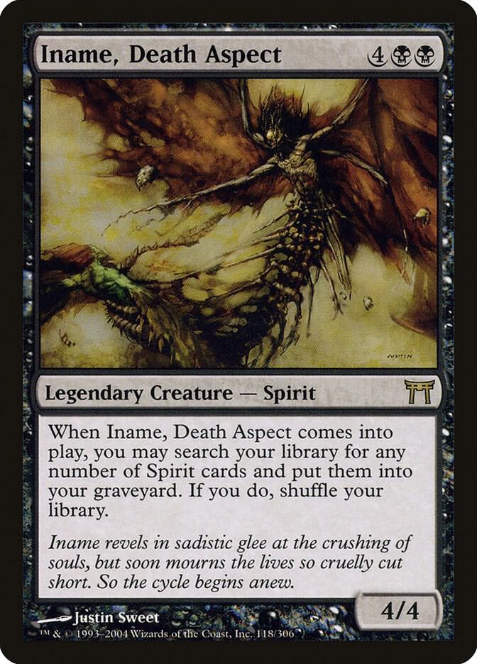 Iname, Death Aspect 118 card from Champions of Kamigawa