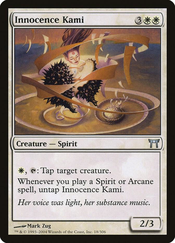 Innocence Kami 18 card from Champions of Kamigawa