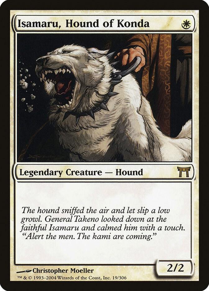 Isamaru, Hound of Konda 19 card from Champions of Kamigawa