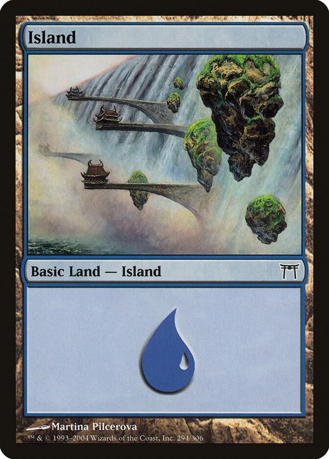 Island 294 card from Champions of Kamigawa