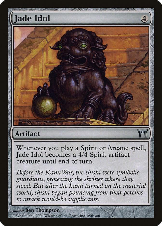 Jade Idol 256 card from Champions of Kamigawa