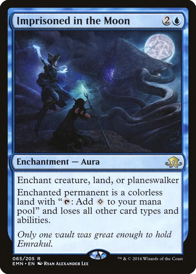 Imprisoned in the Moon 65 card from Eldritch Moon