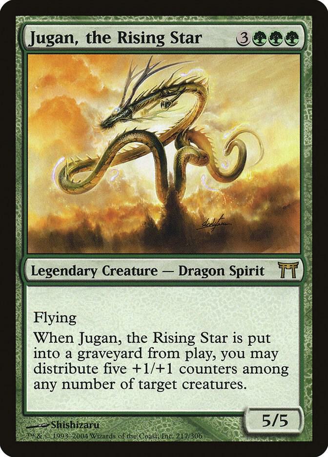 Jugan, the Rising Star 217 card from Champions of Kamigawa