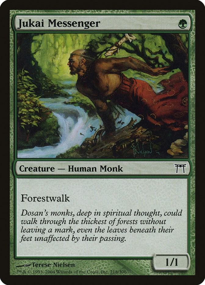 Jukai Messenger 218 card from Champions of Kamigawa