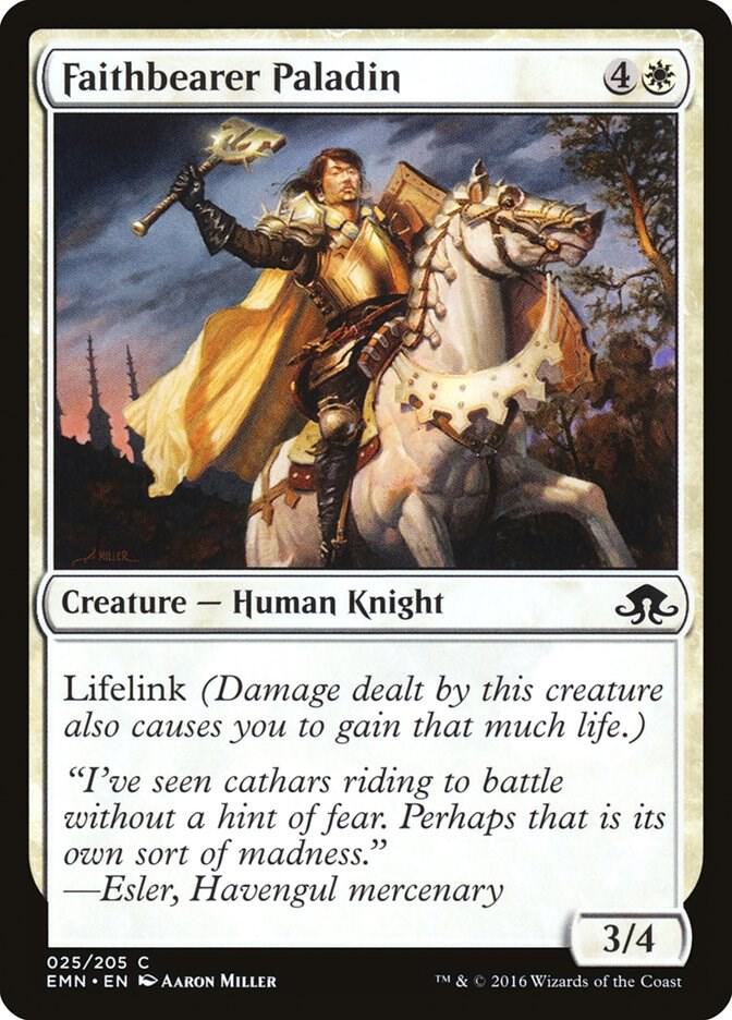 Faithbearer Paladin 25 card from Eldritch Moon