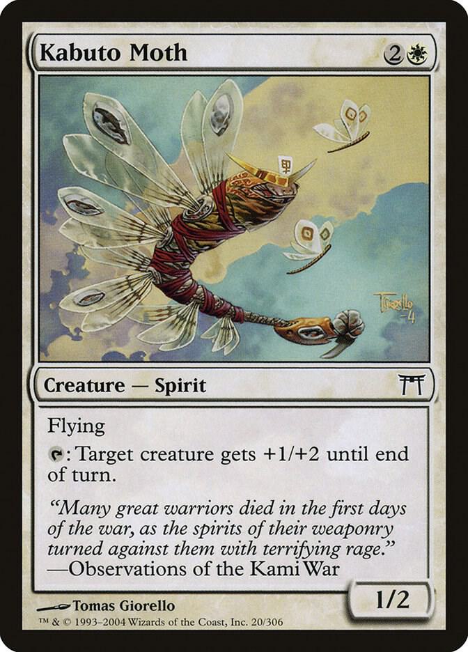 Kabuto Moth 20 card from Champions of Kamigawa