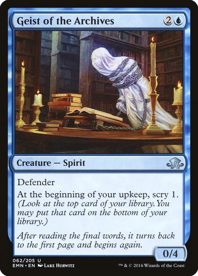 Geist of the Archives 62 card from Eldritch Moon