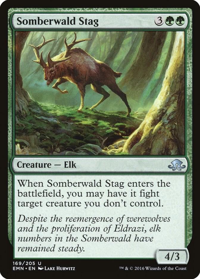 Somberwald Stag 169 card from Eldritch Moon