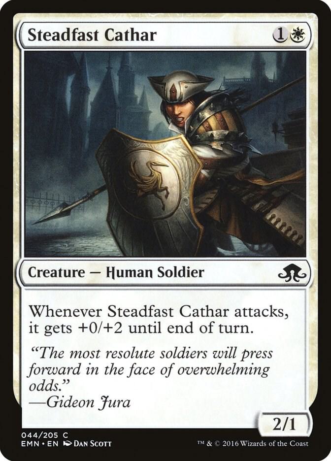Steadfast Cathar 44 card from Eldritch Moon