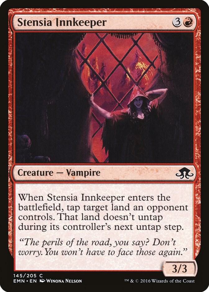 Stensia Innkeeper 145 card from Eldritch Moon