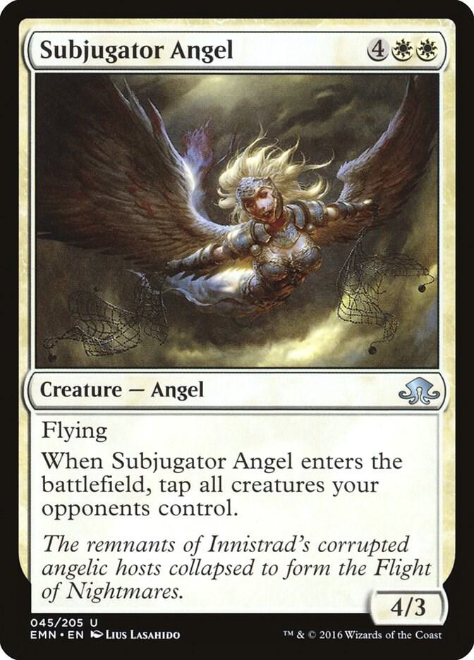 Subjugator Angel 45 card from Eldritch Moon