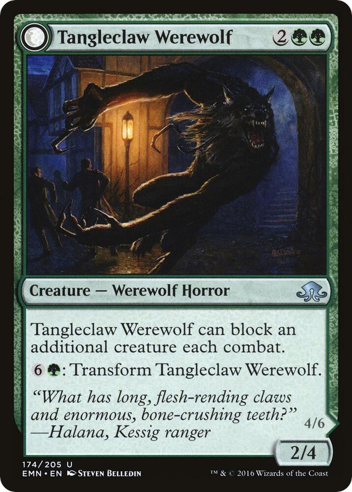 Tangleclaw Werewolf 174 card from Eldritch Moon