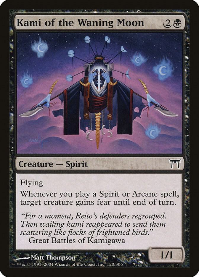 Kami of the Waning Moon 120 card from Champions of Kamigawa