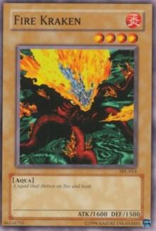 Fire Kraken SRL-014 card from Spell Ruler