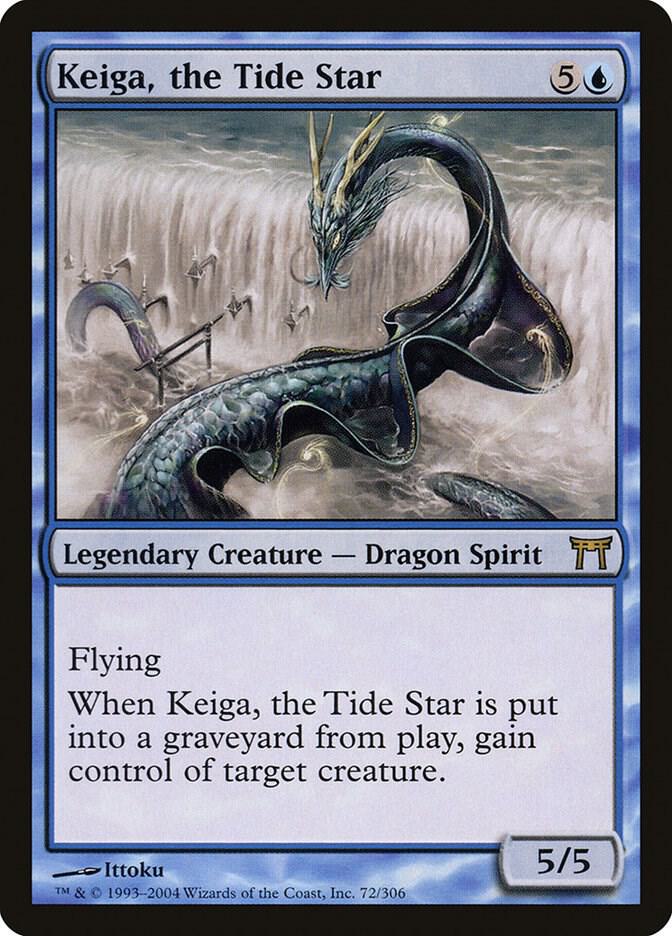 Keiga, the Tide Star 72 card from Champions of Kamigawa