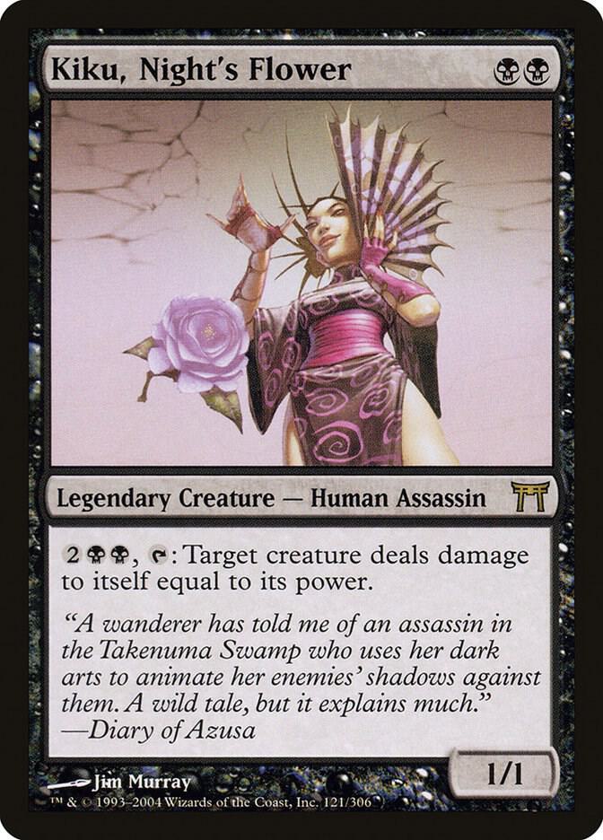 Kiku, Night's Flower 121 card from Champions of Kamigawa