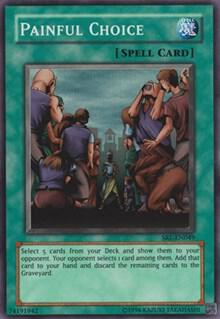 Painful Choice SRL-049 card from Spell Ruler