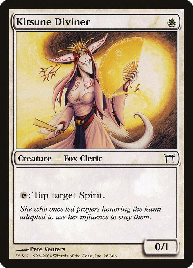 Kitsune Diviner 26 card from Champions of Kamigawa