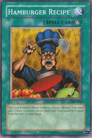 Hamburger Recipe SRL-063 card from Spell Ruler