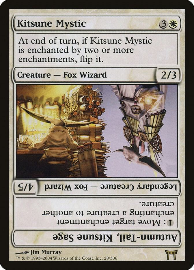 Kitsune Mystic // Autumn-Tail, Kitsune Sage 28 card from Champions of Kamigawa