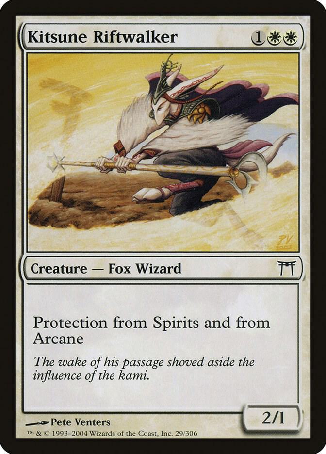 Kitsune Riftwalker 29 card from Champions of Kamigawa