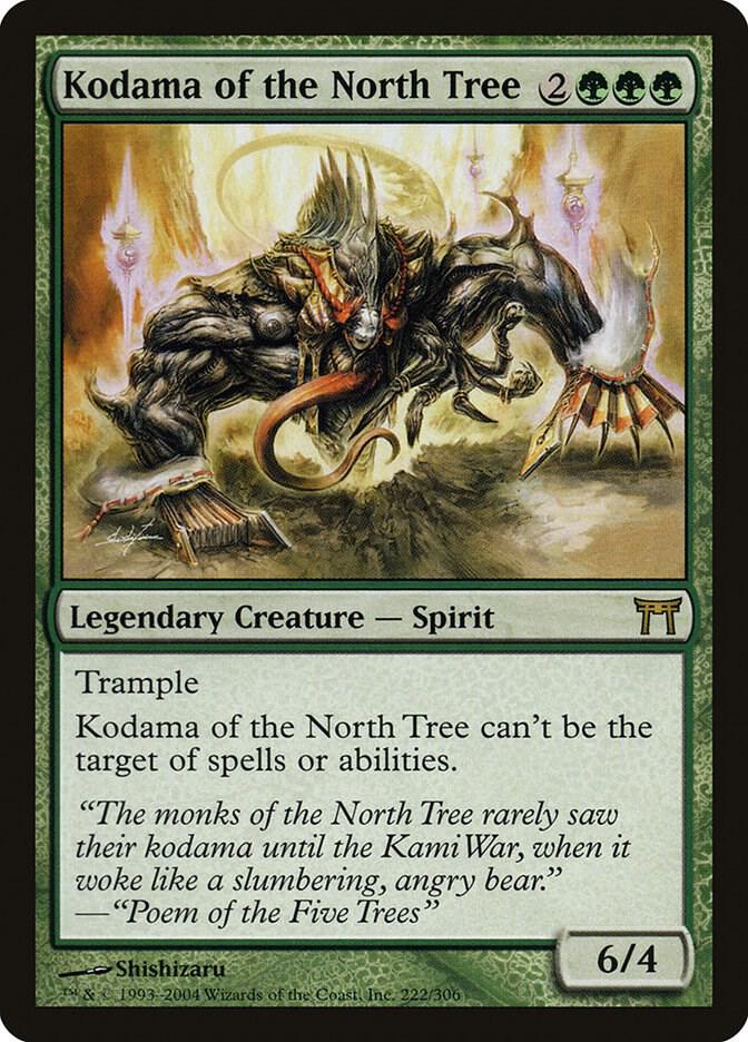 Kodama of the North Tree 222 card from Champions of Kamigawa