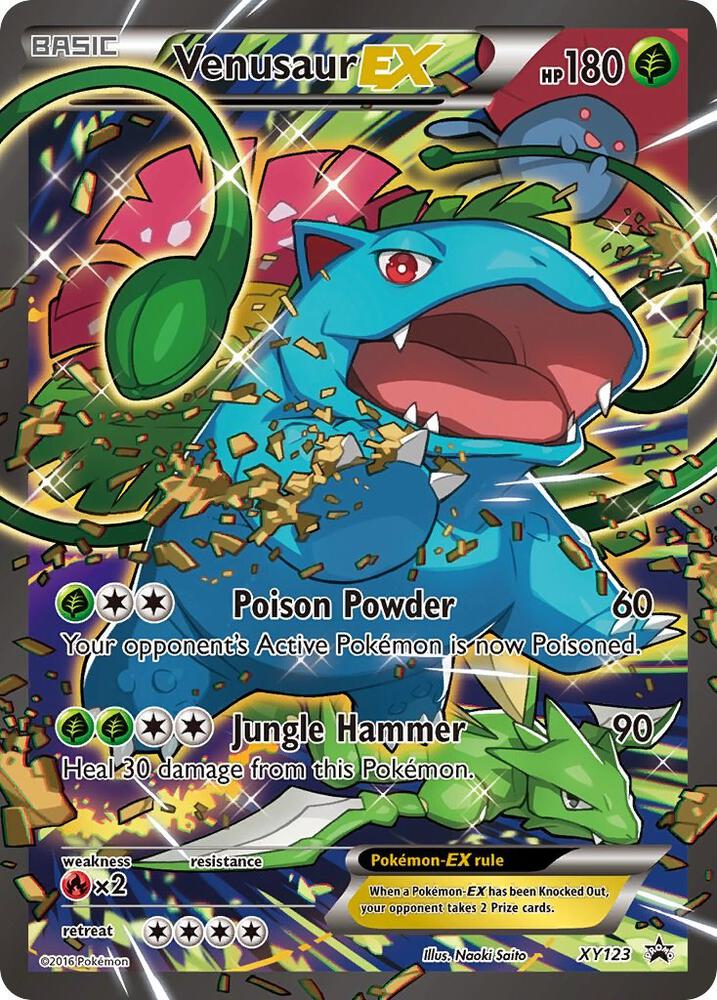 Venusaur EX XY123 card from XY Promos