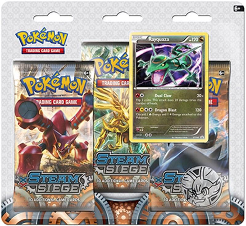 Steam Siege 3 Pack Blister [Rayquaza] card from XY - Steam Siege