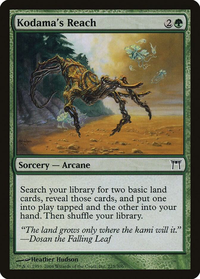 Kodama's Reach 225 card from Champions of Kamigawa