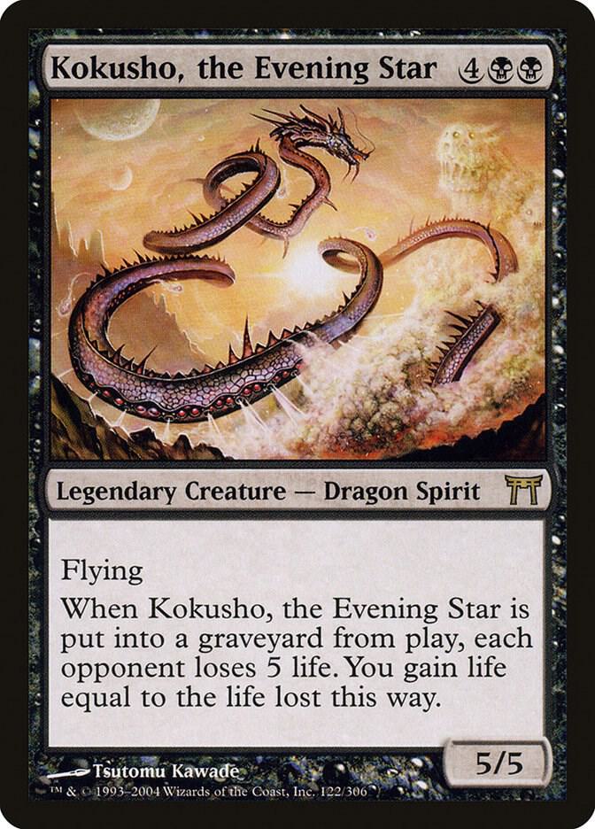 Kokusho, the Evening Star 122 card from Champions of Kamigawa