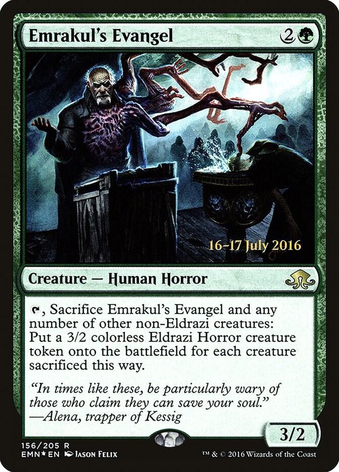 Emrakul's Evangel 156 card from Prerelease Cards