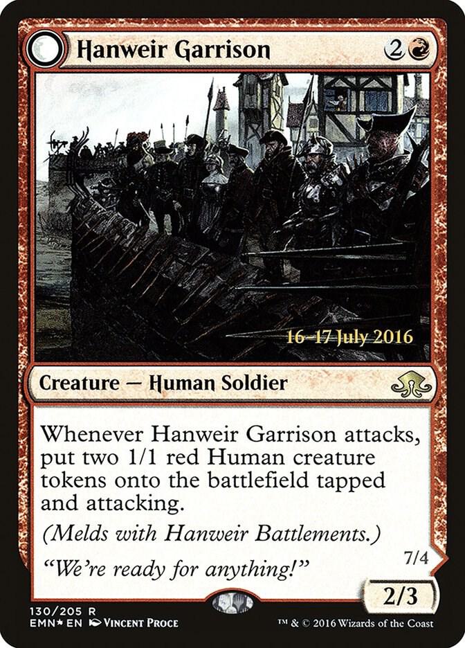 Hanweir Garrison 130 card from Prerelease Cards