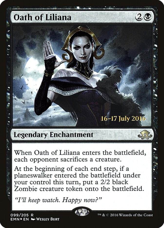 Oath of Liliana 99 card from Prerelease Cards