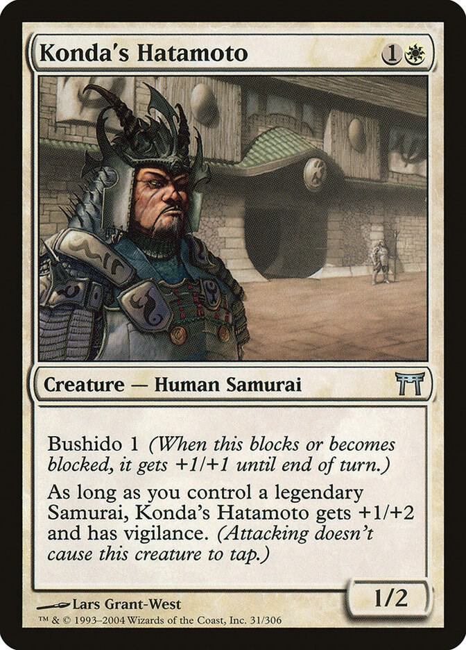 Konda's Hatamoto 31 card from Champions of Kamigawa