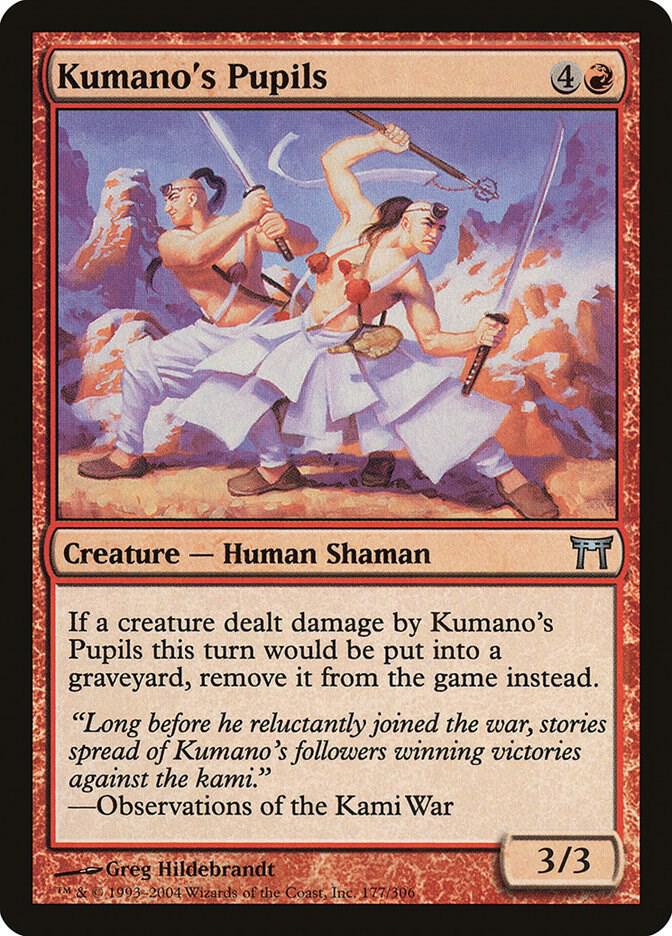 Kumano's Pupils 177 card from Champions of Kamigawa