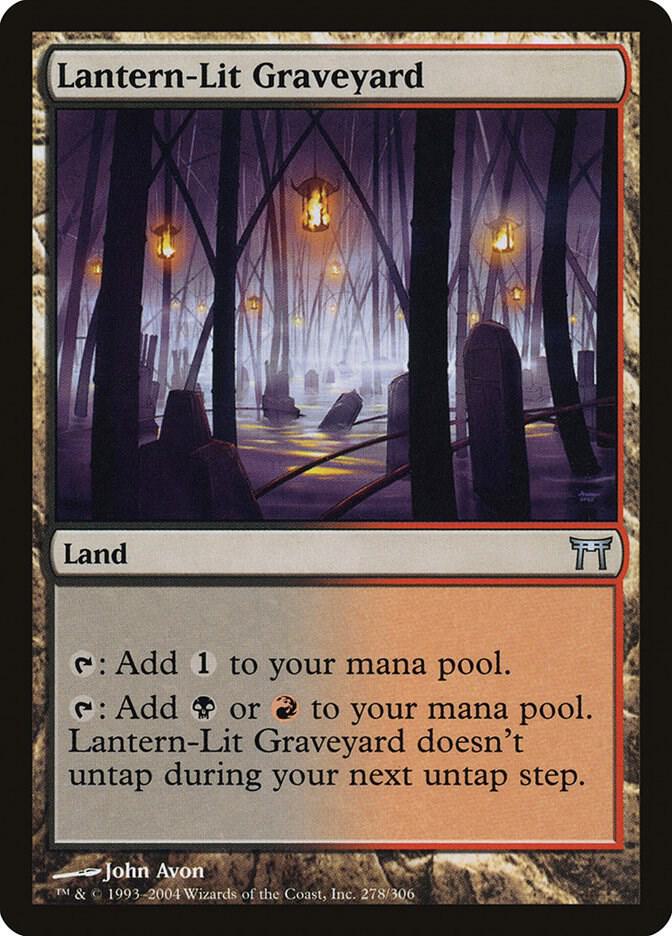 Lantern-Lit Graveyard 278 card from Champions of Kamigawa