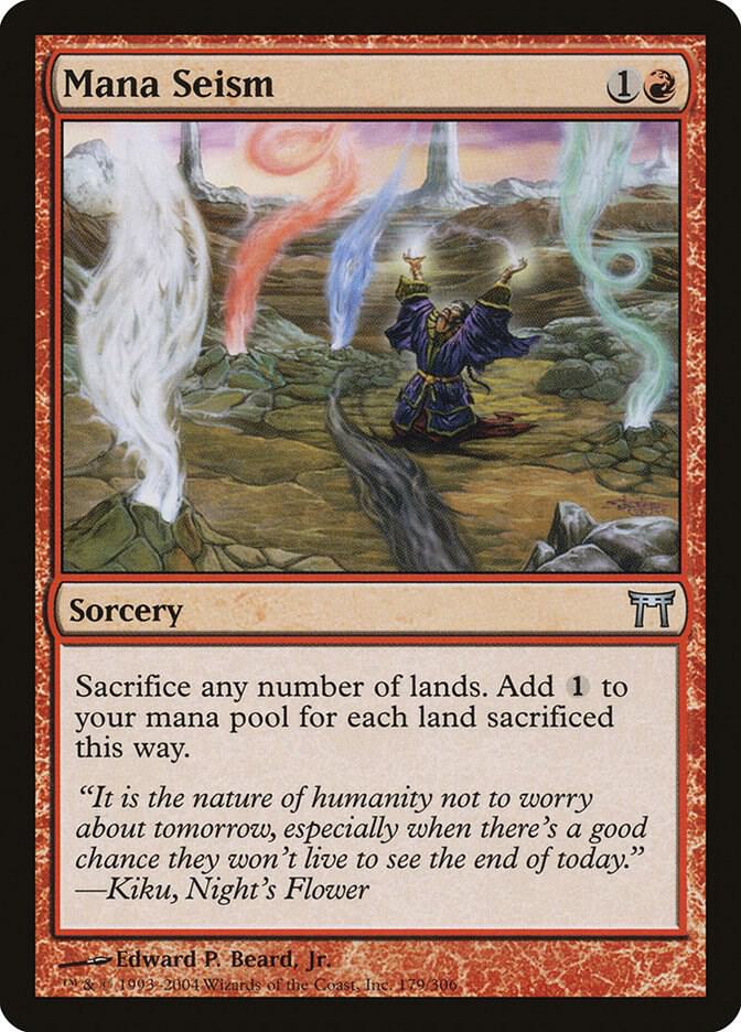 Mana Seism 179 card from Champions of Kamigawa