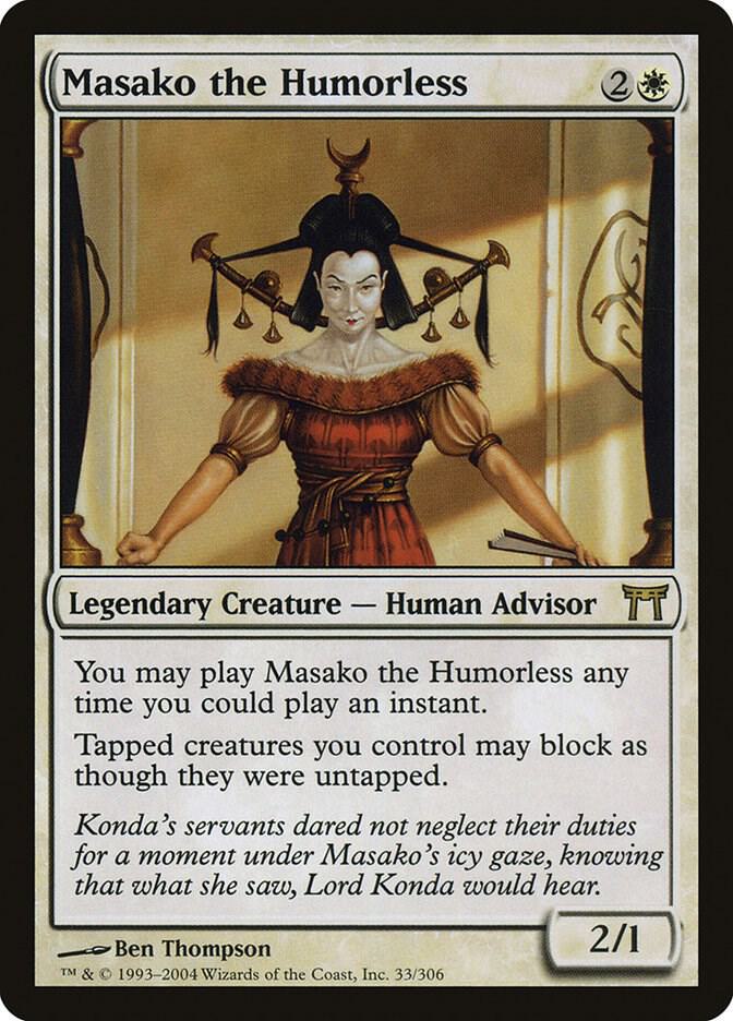 Masako the Humorless 33 card from Champions of Kamigawa