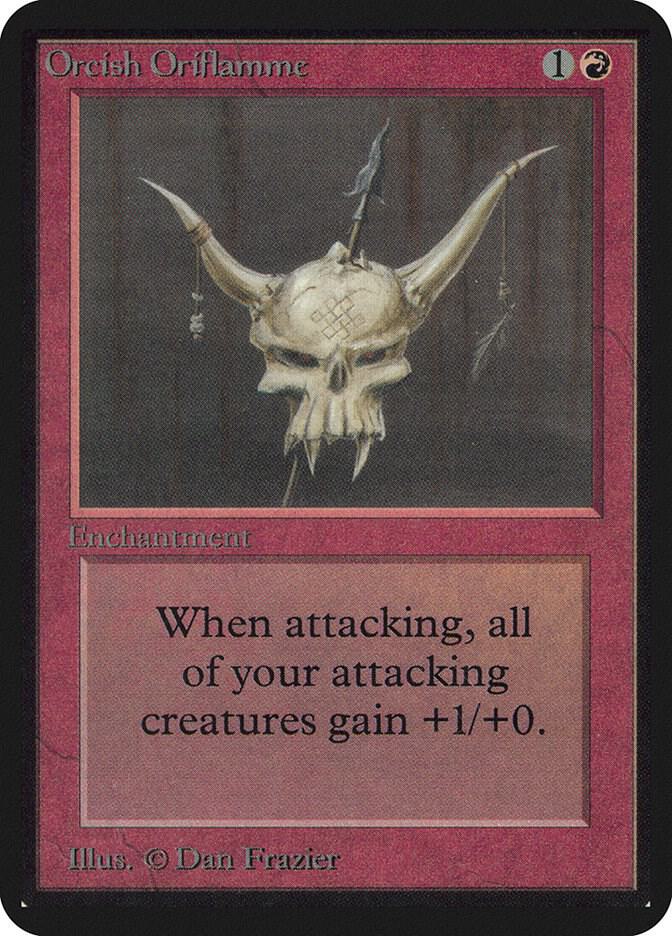 Orcish Oriflamme card from Alpha Edition
