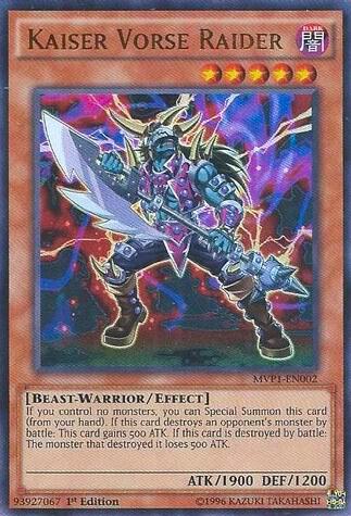 Kaiser Vorse Raider MVP1-EN002 card from The Dark Side of Dimensions Movie Pack