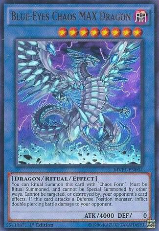 Blue-Eyes Chaos MAX Dragon MVP1-EN004 card from The Dark Side of Dimensions Movie Pack