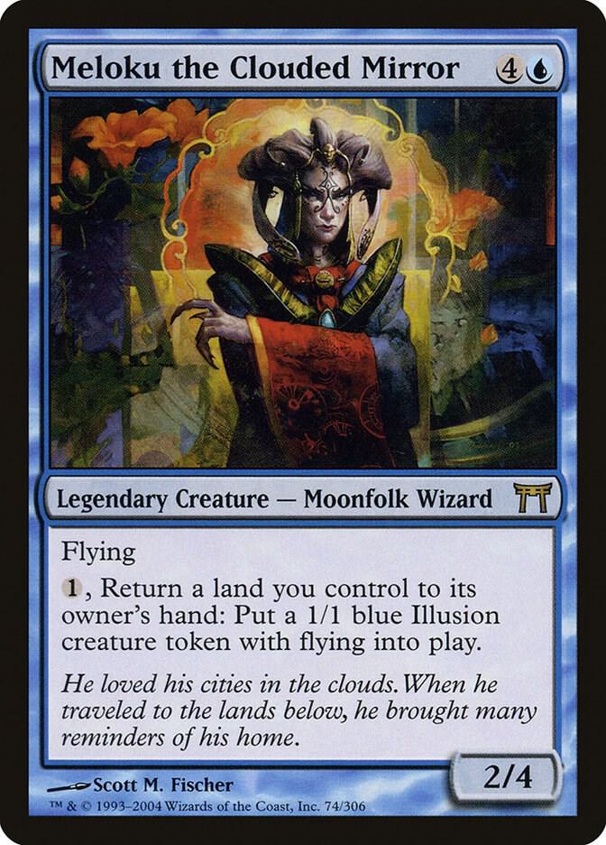 Meloku the Clouded Mirror 74 card from Champions of Kamigawa