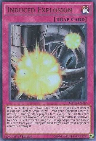 Induced Explosion MVP1-EN009 card from The Dark Side of Dimensions Movie Pack