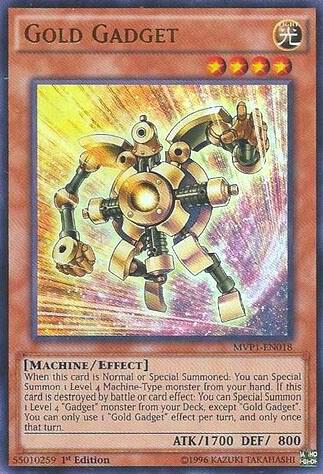 Gold Gadget MVP1-EN018 card from The Dark Side of Dimensions Movie Pack