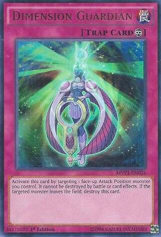 Dimension Guardian MVP1-EN024 card from The Dark Side of Dimensions Movie Pack