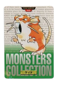 Raticate [Green] 20 card from Bandai Carddass