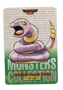 Ekans [Green] 23 card from Bandai Carddass